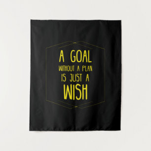 Tenture Un but sans une citation inspirante de plan