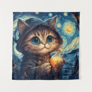 Tenture Un chat magique
