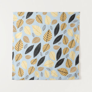 Tenture Un motif sans couture des feuilles d'automne sur l