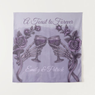Tenture Un toast à l'éternité, Plum Gothic Wedding Design