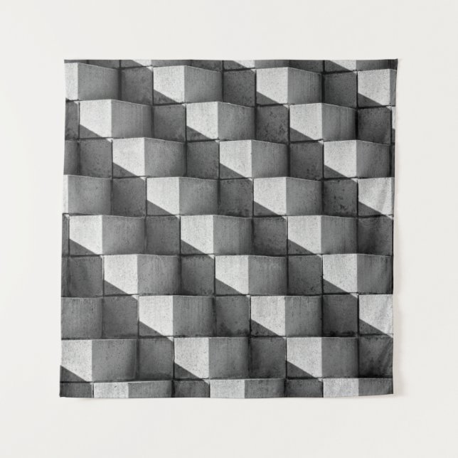 Tenture Un visage de la sculpture "Four Side Pyramid" dans (Devant)