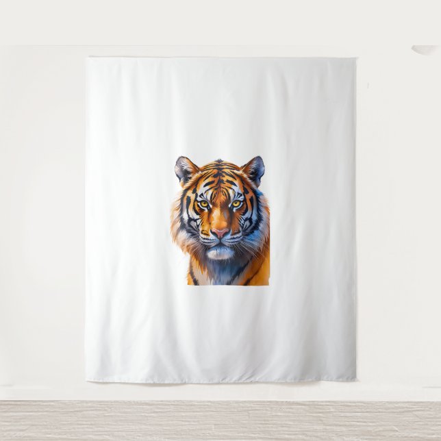 Tenture Un visage de tigre (Devant)