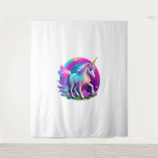 Tenture Une belle licorne (Devant)