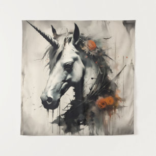 Tenture Une licorne d'Halloween