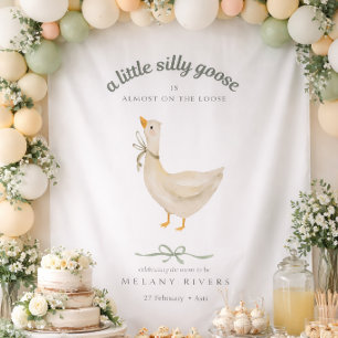 Tenture Une poule idiote en liberté Baby shower