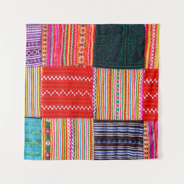 Tenture une surface composée en Patchwork de style asiatiq (Devant)