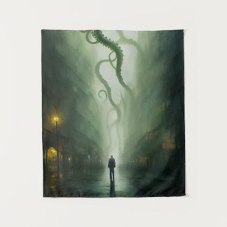 Tenture Une ville sous l'horreur de Cthulhu