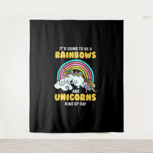 Tenture Unicorn Ça Va Être Un Rainbows Et Des Unicornes