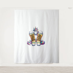 Tenture Unicorne portant des chaussettes Hommes Femmes Enf