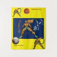 Univers Zodiaque -Scorpion- Bannière de Fête Tapis