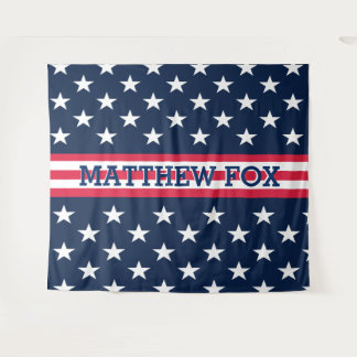 Tenture USA Stars Stripes ⭐ Monogram Dazzling
