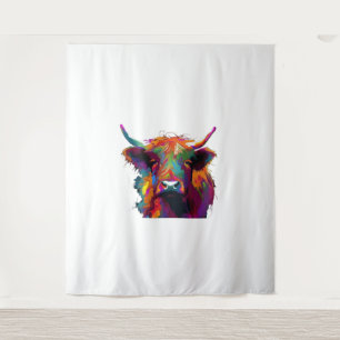 Tenture Vache friésienne Holstein - Vache mignonne - Cadea