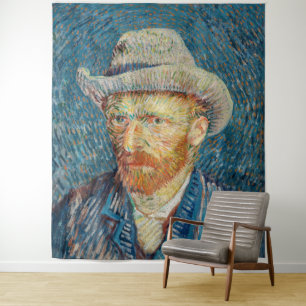 Tenture Van Gogh - Autoportrait avec un Casquette gris