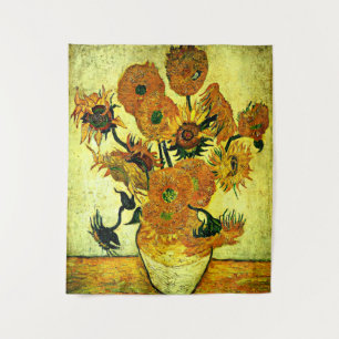 Tenture Van Gogh - Vase à vie morte avec 14 tournesols