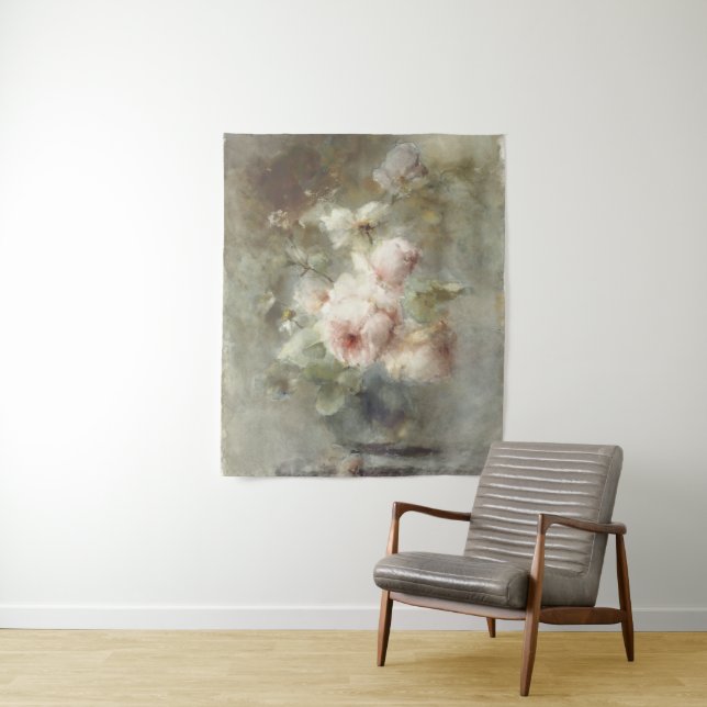 Tenture Vase avec roses par Margaretha Roosenboom (En situation)