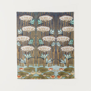 Tenture Verneuil Dragonfly Water Lily Art Nouveau : Vintag