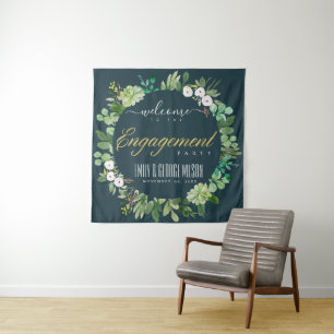 TENTURE VERT FOLIAGE WREATT EAU COULEUR FIANÇAILLES ACCUEI