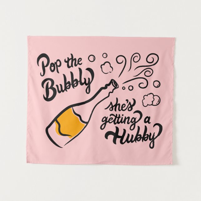 Tenture Veuve avant vaches : Champagne Bachelorette (Devant (Horizontal))