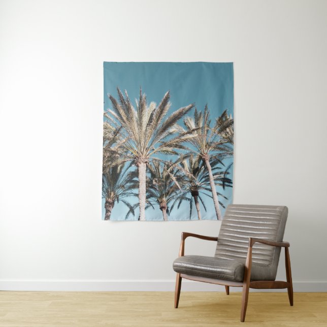 Tenture Vibes de palmiers orientaux #1 #tropical #wall #ar (En situation)