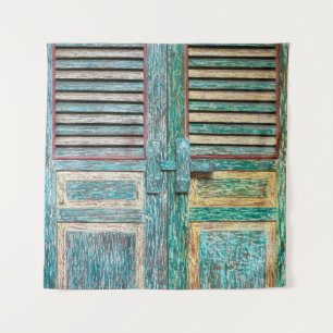 Tenture vieille porte vintage en bois