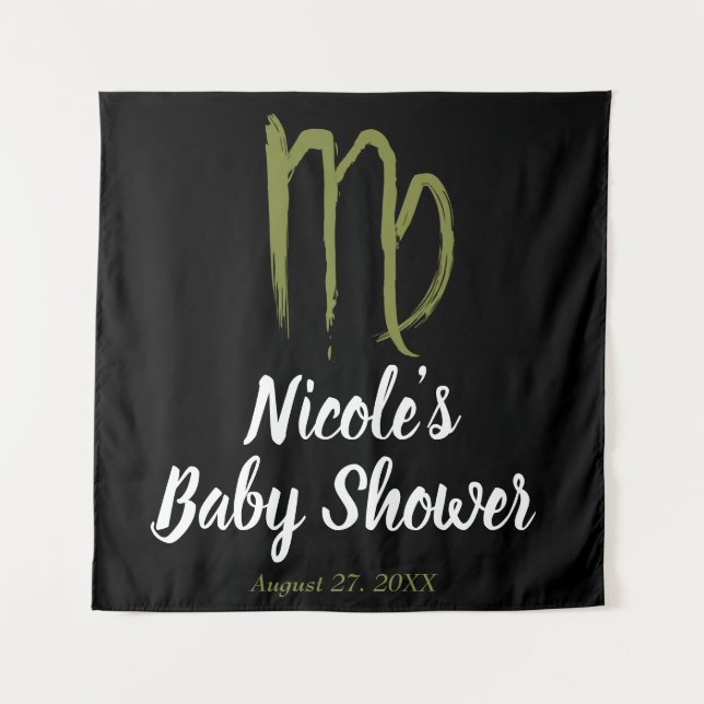 Tenture VIERGE Zodiaque Août Septembre Astrologie Fond (Devant)