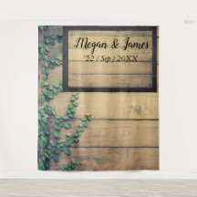 Vieux bois Rustique Mariage arrière-plan photo