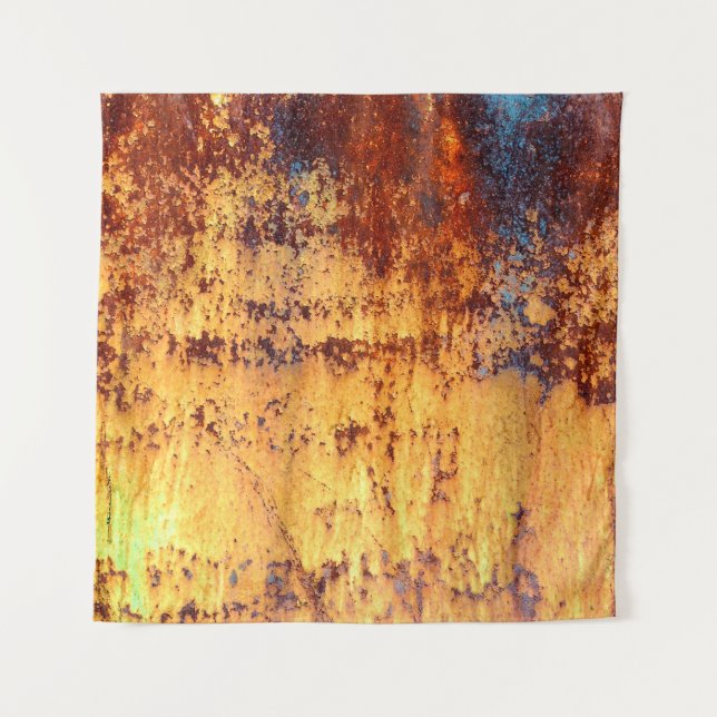 Tenture Vieux métal rouille arrière - plan et texture, mét (Devant)