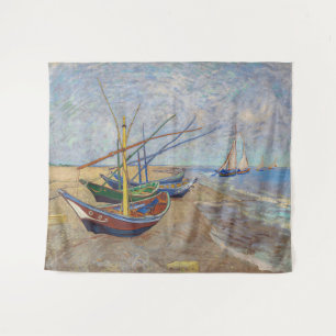 Tenture Vincent van Gogh - Bateaux de pêche sur la plage