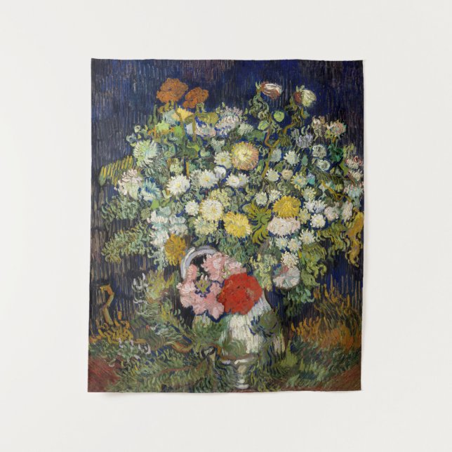 Tenture Vincent van Gogh - Bouquet de fleurs dans un vase (Devant)