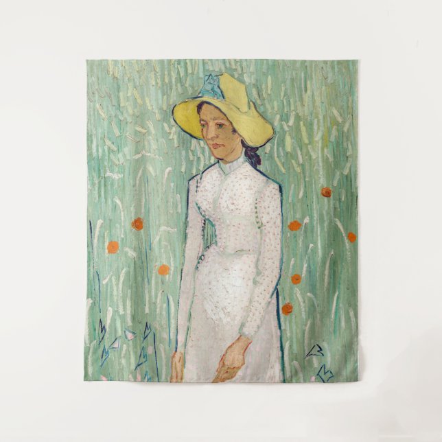 Tenture Vincent van Gogh - Fille en blanc (Devant)