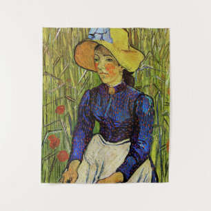 Tenture Vincent van Gogh - Fille paysanne en Casquette de 