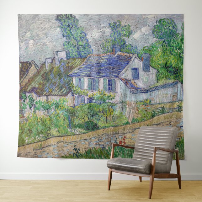 Tenture Vincent van Gogh - Maisons à Auvers (En situation (horizontale))