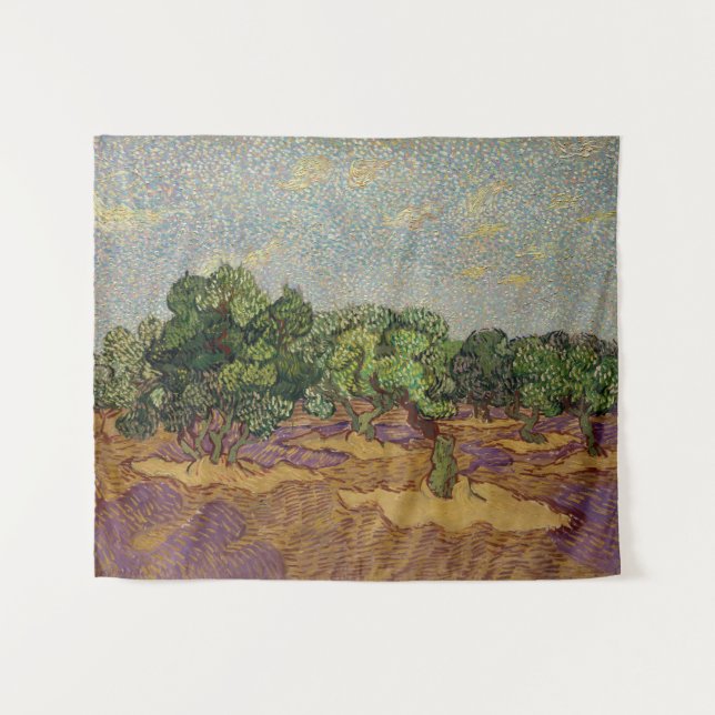 Tenture Vincent van Gogh - Olive Trees (Devant (Horizontal))