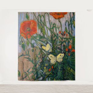 Tenture Vincent van Gogh - Papillons et papillons