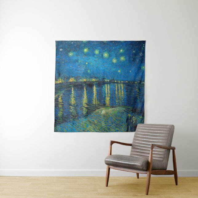 Tenture Vincent Van Gogh Starry Night Over the Rhone (En situation)