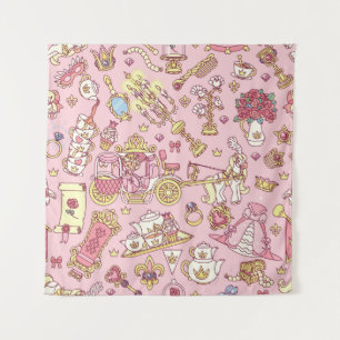 Tenture Vintage abstrait motif transparent. Petit P simple
