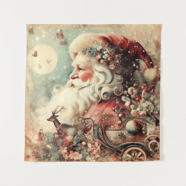 Tenture Vintage Christmas Tapestry (Devant)