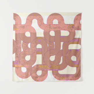 Tenture Vintage dynamique : lignes colorées Abstraites