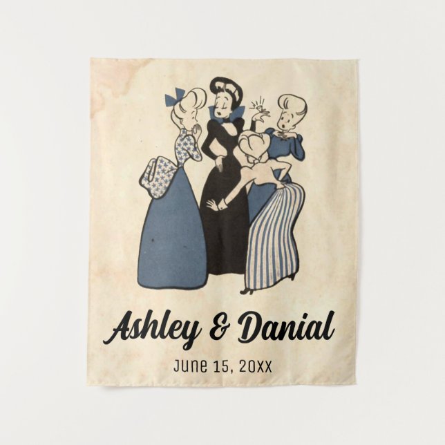 Tenture Vintage Fiançailles rétro Ring les années 50 Maria (Devant)