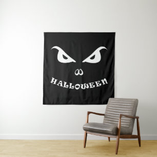 Tenture visage effrayant de Halloween terrifiant