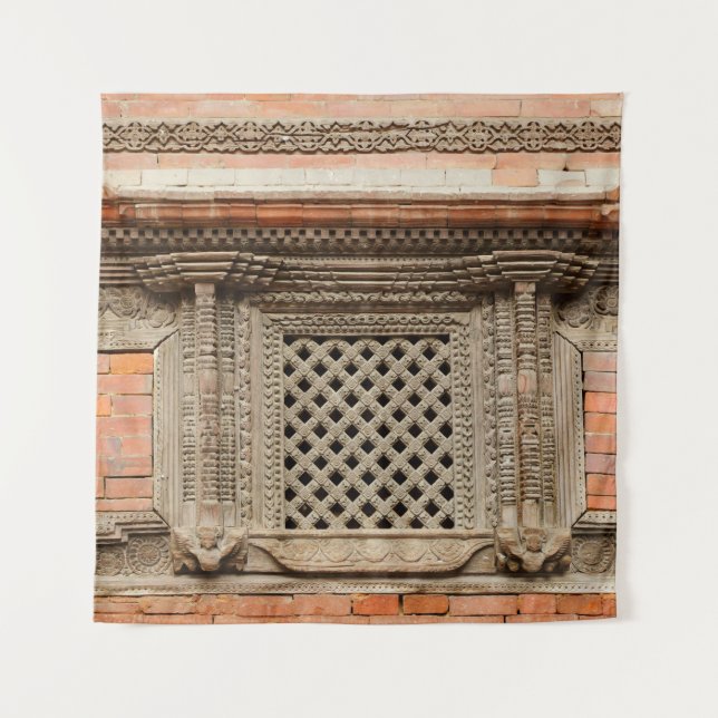 Tenture Vitrine ancienne dans la cour de Nasal Chowk de Ha (Devant)