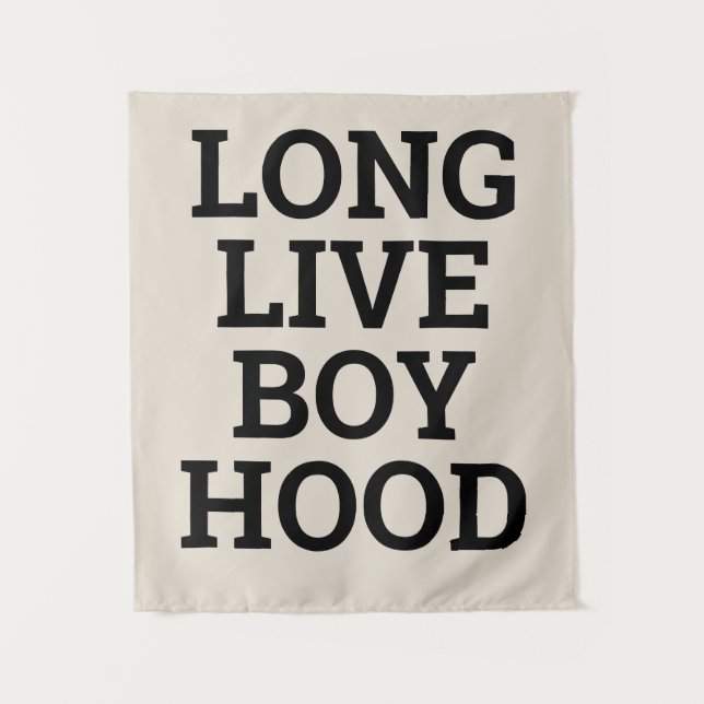 Tenture Vive Boyhood Boy's Room Salle de jeu Nursery Wall (Devant)