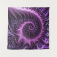 Vivid Cool Abstrait rose violet Fractal Art Spiral