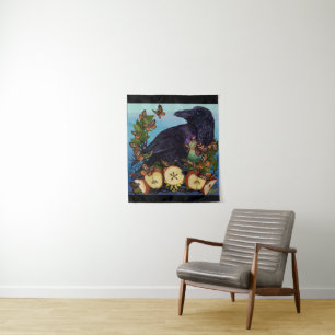 Tenture Vols d'Imaginaire Corbeau Faery