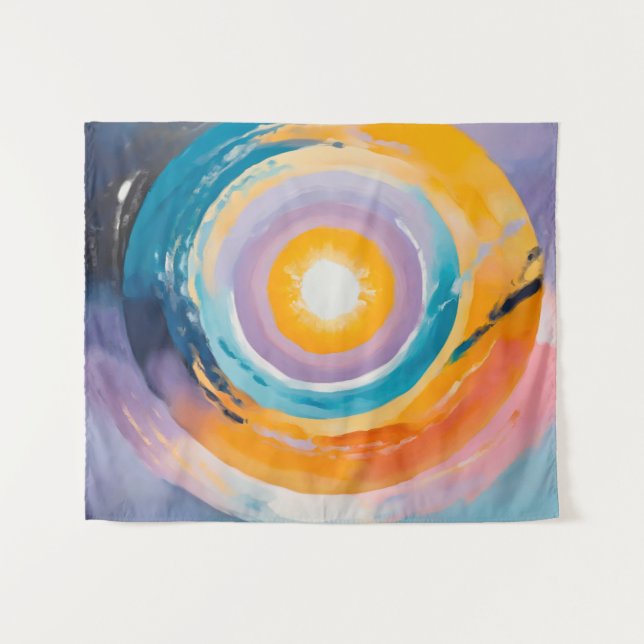 Tenture Vortex cosmique : Embrassage solaire (Devant (Horizontal))