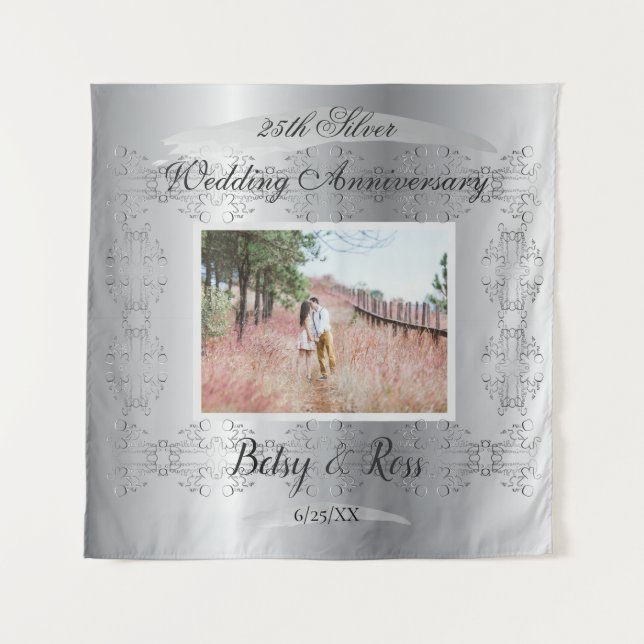 Tenture Votre 25e anniversaire de mariage (Devant)