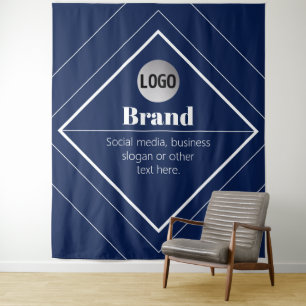 Tenture Votre logo et design moderne personnalisable Ble