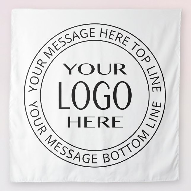 Tenture Votre propre logo et votre propre texte circulaire (Créateur téléchargé)