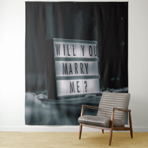 Tenture Voulez-vous m'épouser? Demande en mariage romanti