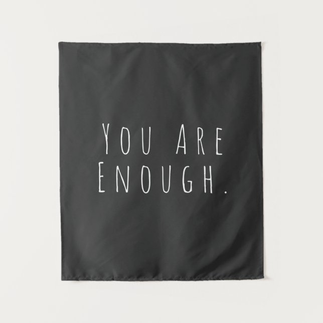 Tenture VOUS EN ÊTES ASSEZ | Graphique d'art Word inspirat (Devant)
